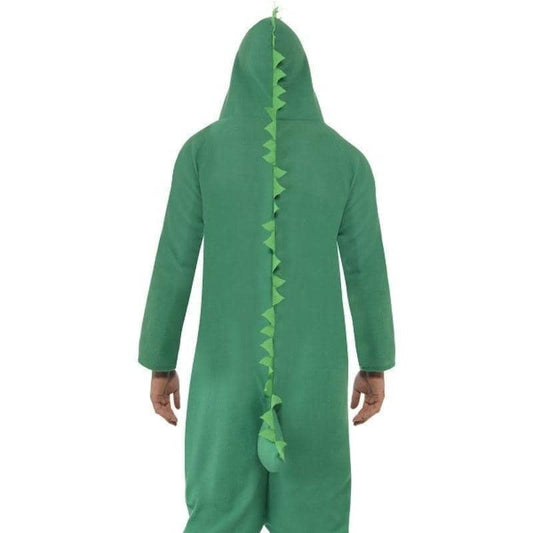 Crocodile Costume Adult Green Onesie with Hood 2