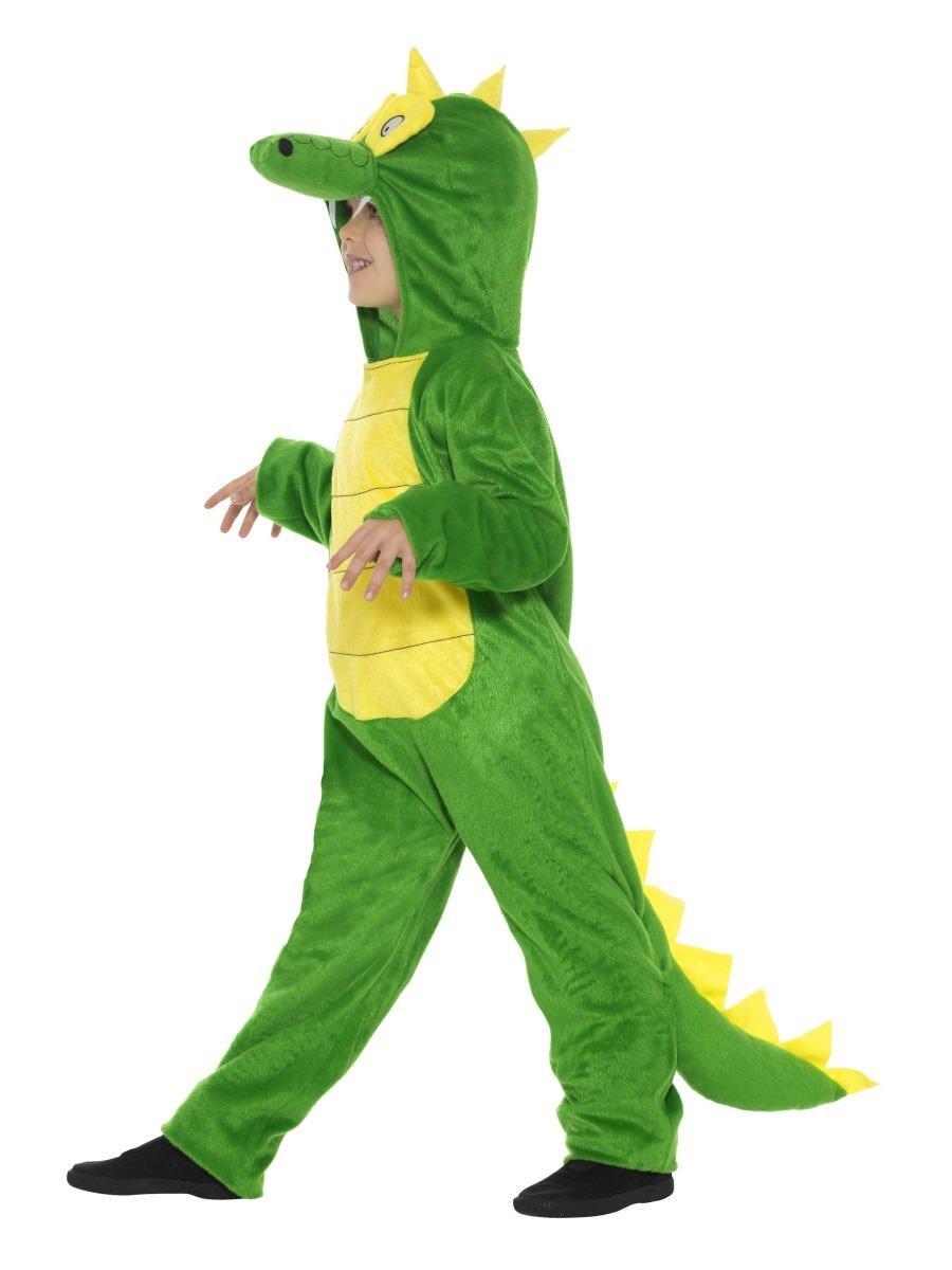 Crocodile Costume Deluxe Kids Hooded Jumpsuit Green Crocodile Costume Deluxe Kids Hooded Jumpsuit Green