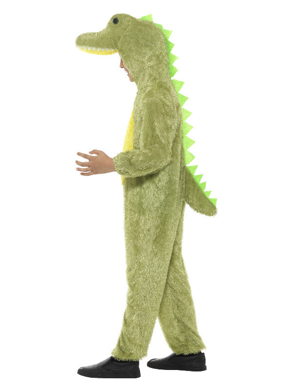 Crocodile Costume Kids Green Jumpsuit with Hood 2