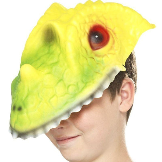 Crocodile Head Mask Kids Green Yellow 1