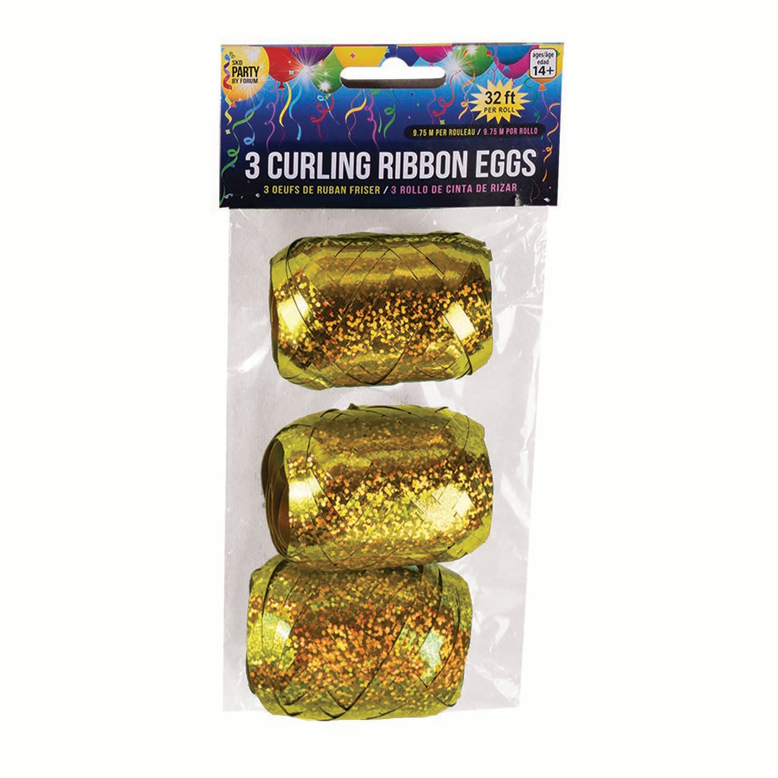 Curling Eggs Holographic Gold 1
