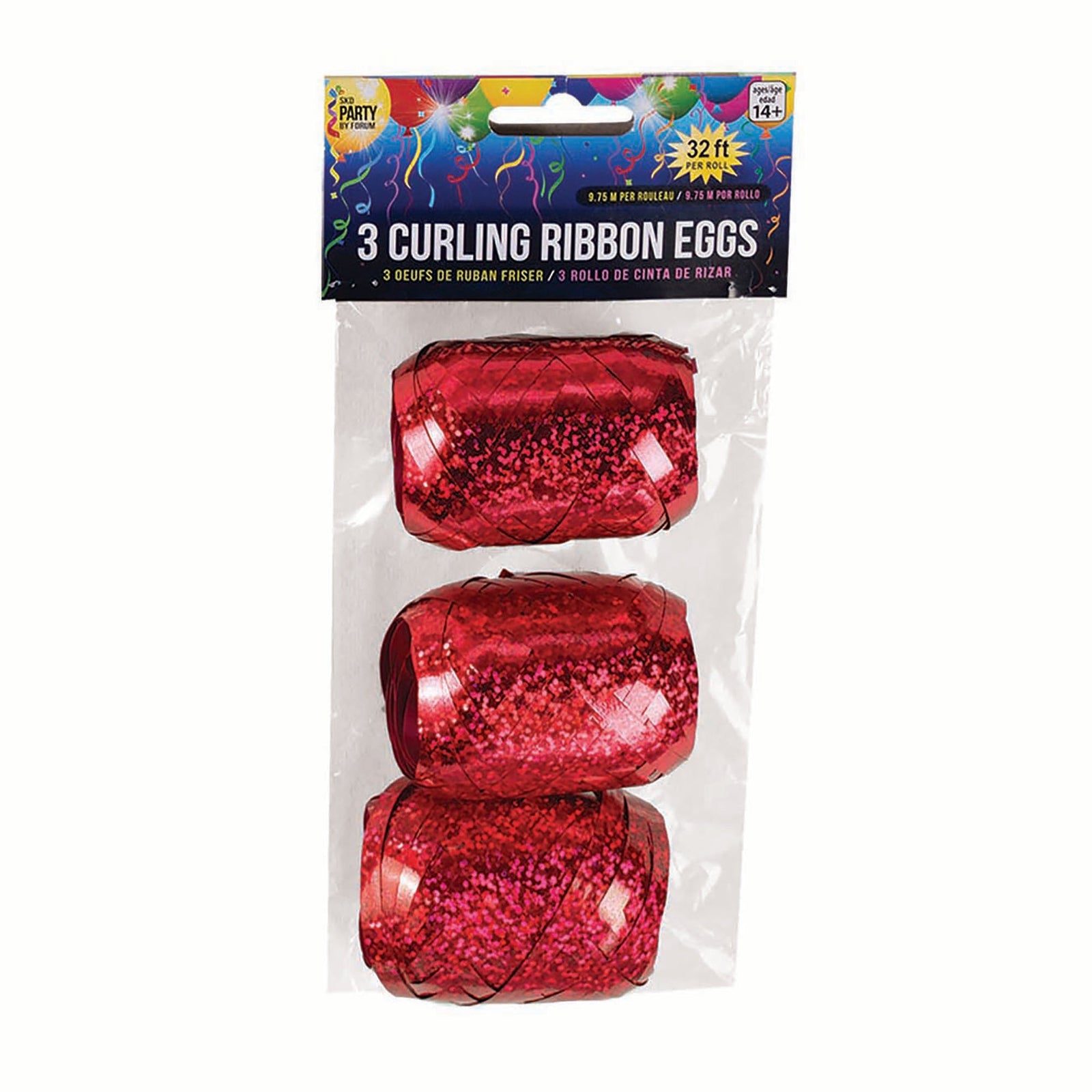 Curling Eggs Holographic Red 1
