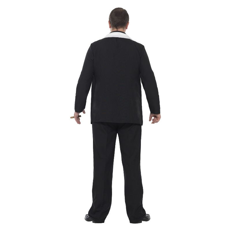 Curves Gangster Costume Black Adult 2