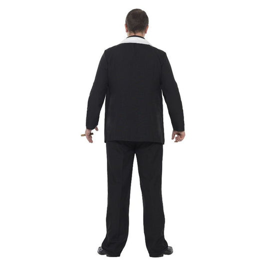 Curves Gangster Costume Black Adult 2