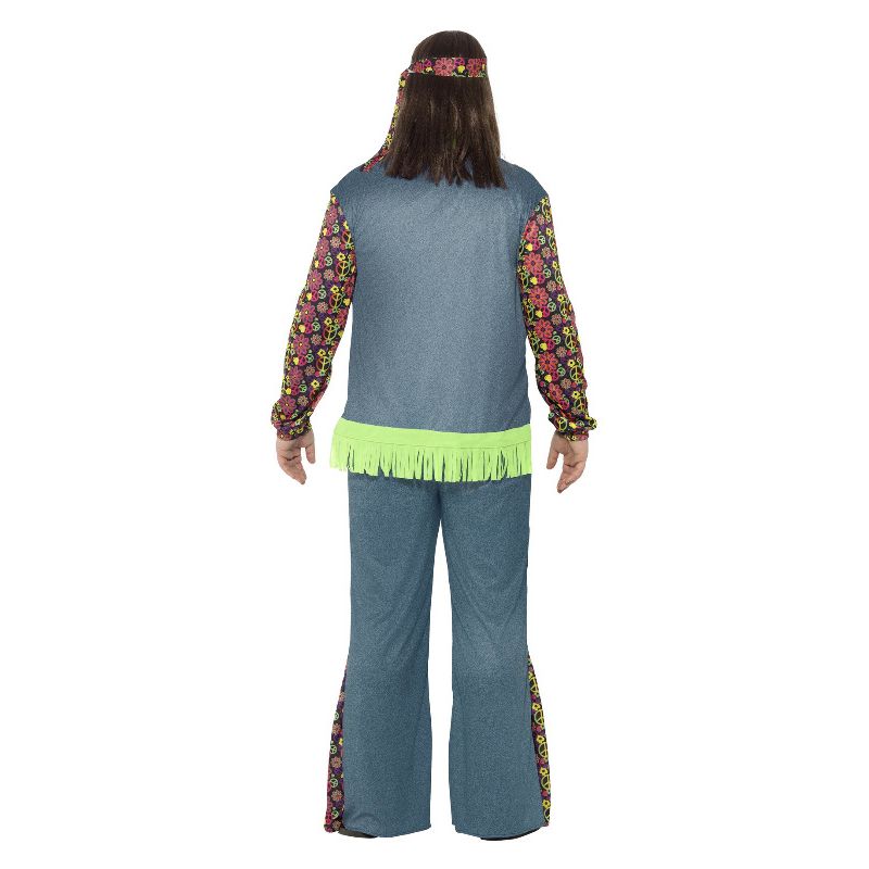 Curves Hippie Costume Multi-Coloured Adult 2