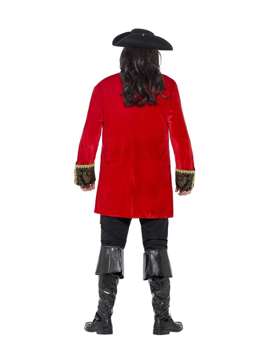 Curves Pirate Captain Costume Red Velour 3