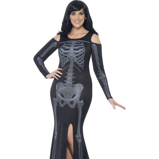 Curves Skeleton Costume Adult Black 1