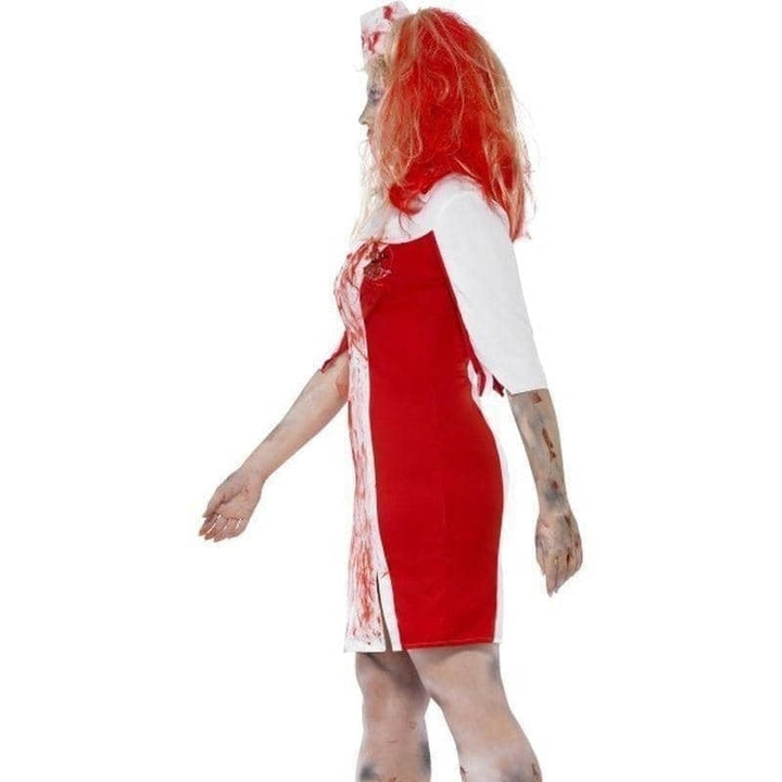 Curves Zombie Nurse Costume Adult White Red_3