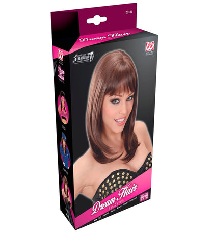 Brown Ashley Wig  Layered Hair Weaves With Bangs  In Color Box