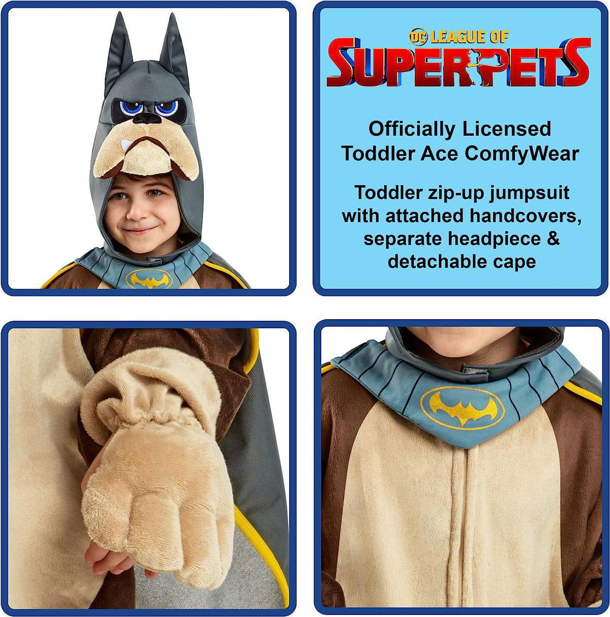 DC Super Pets Toddler Ace the Bat-Hound Costume 4