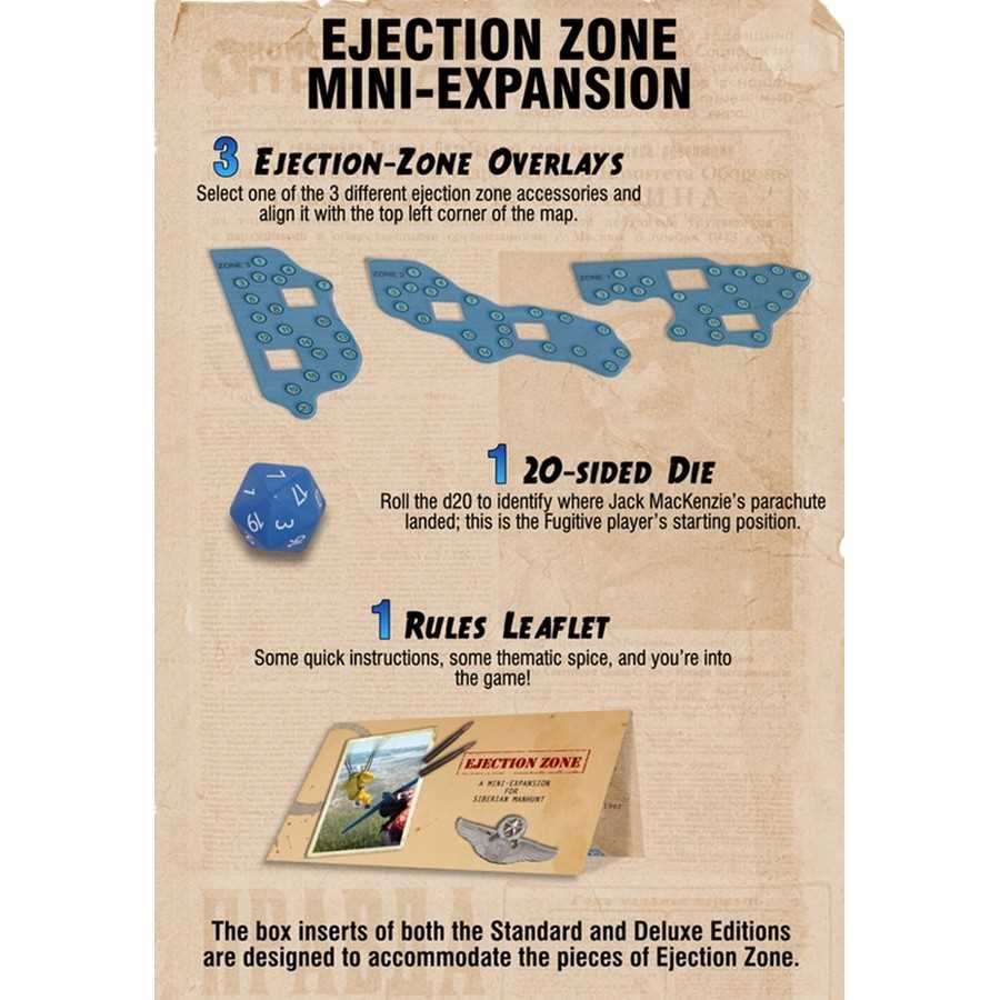 Siberian Manhunt Ejection Zone Board Game by Dangerous 1