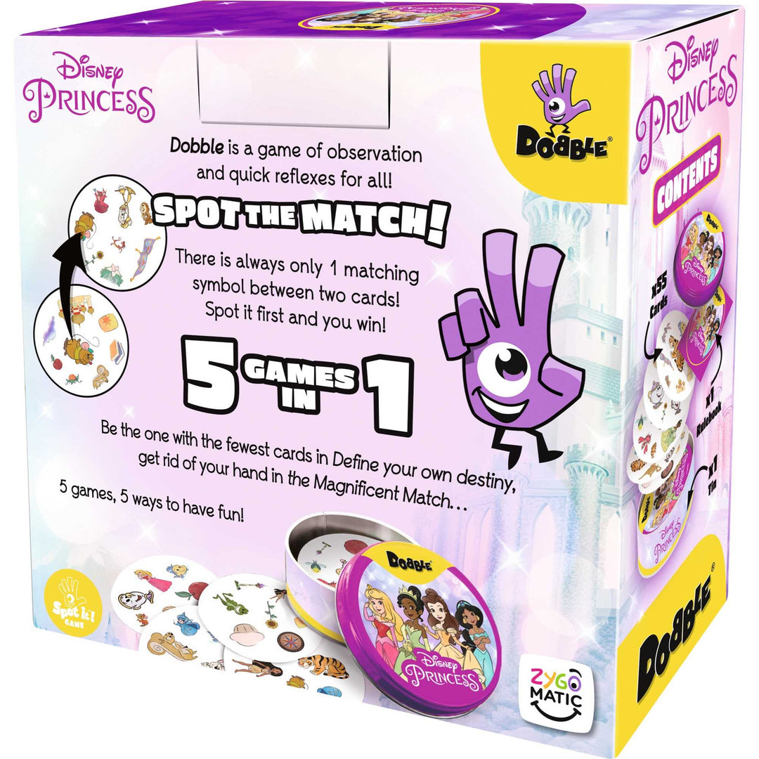Dobble Disney Princess 2022 55 Card Set Card Game