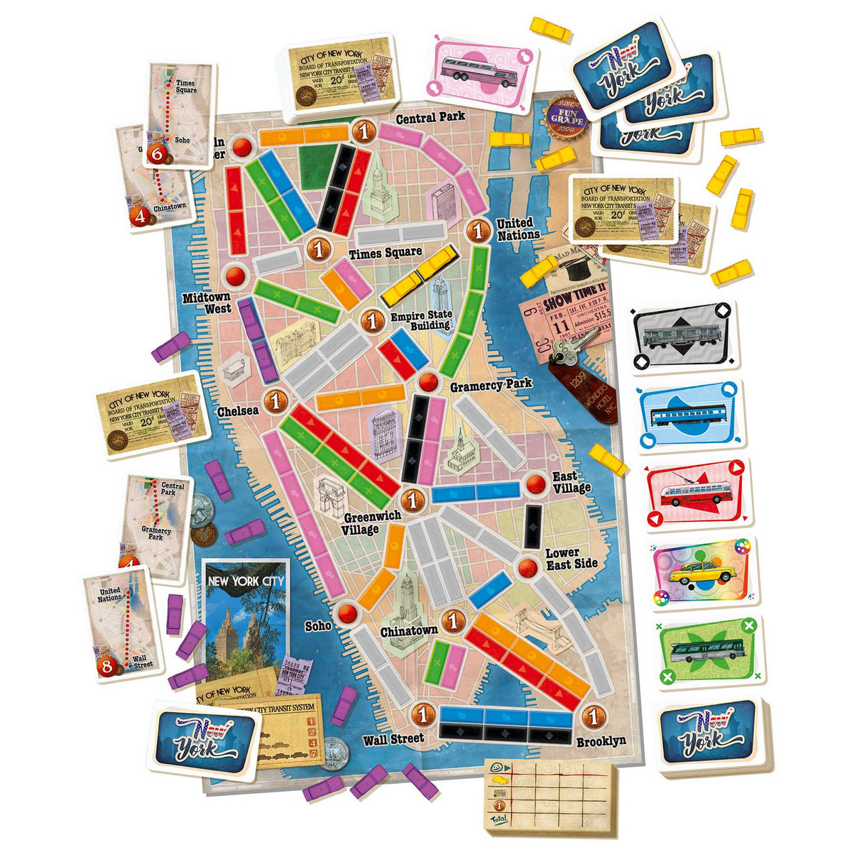 Ticket To Ride New York Board Game by Days of Wonder 2