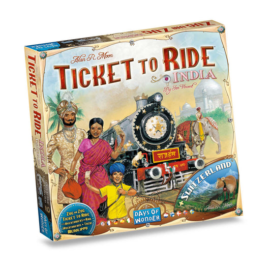 Ticket To Ride Map Collection Volume 2 India & Switzerland Board Game Expansion 1