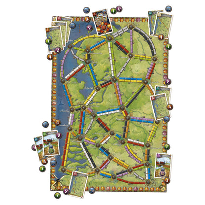 Ticket To Ride Map Collection Volume 4 Nederland Board Game Map Expansion 2
