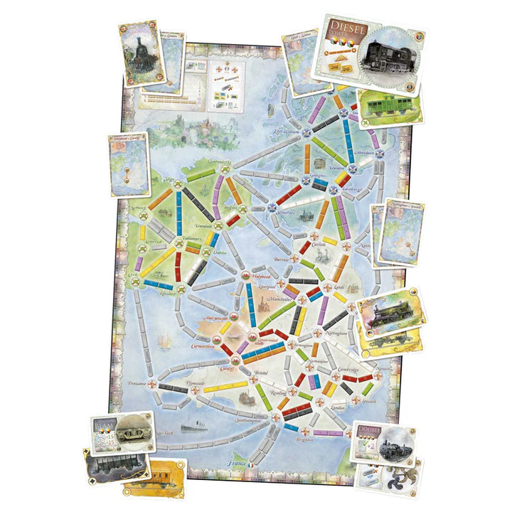 Ticket To Ride Map Collection Volume 5 United Kingdom & Pennsylvania Map Expansions