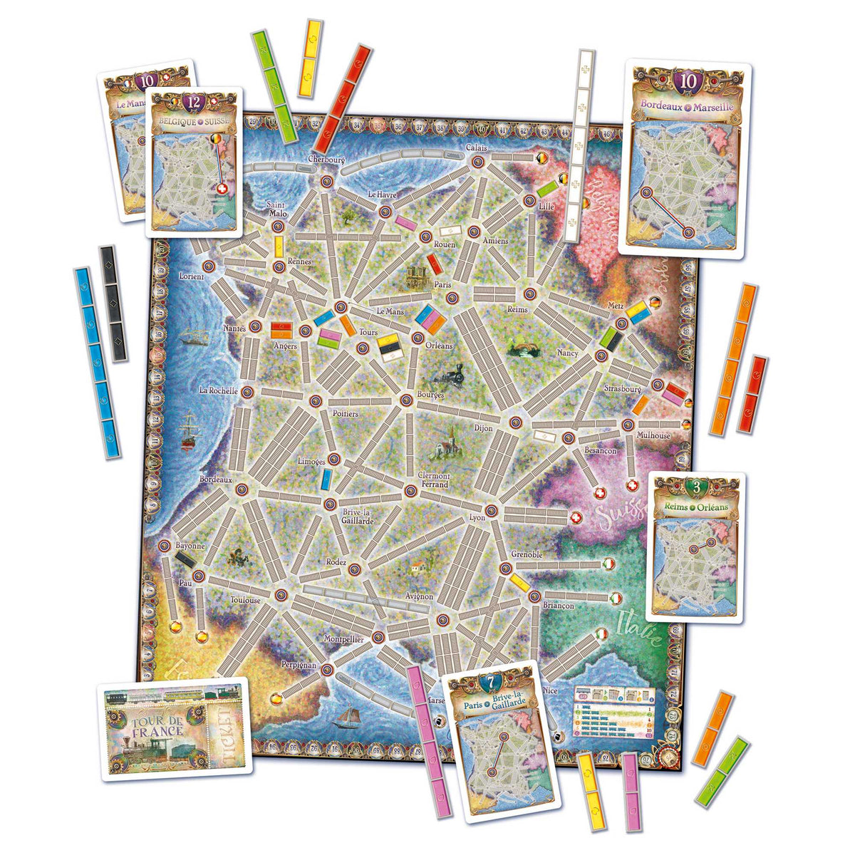 Ticket To Ride Map Collection Volume 6 France & Old West Map Expansions 2