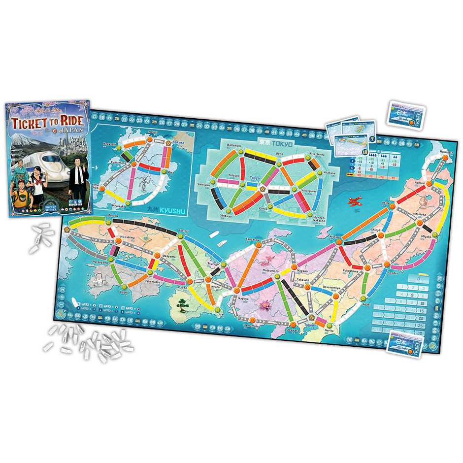 Ticket to Ride Japan & Italy Map Collection Volume 7 Map Expansion 2