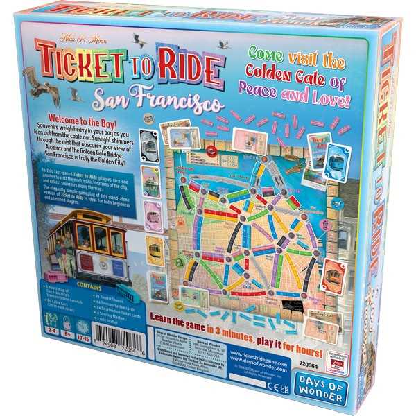 Ticket To Ride San Francisco Board Game by Days of Wonder 2