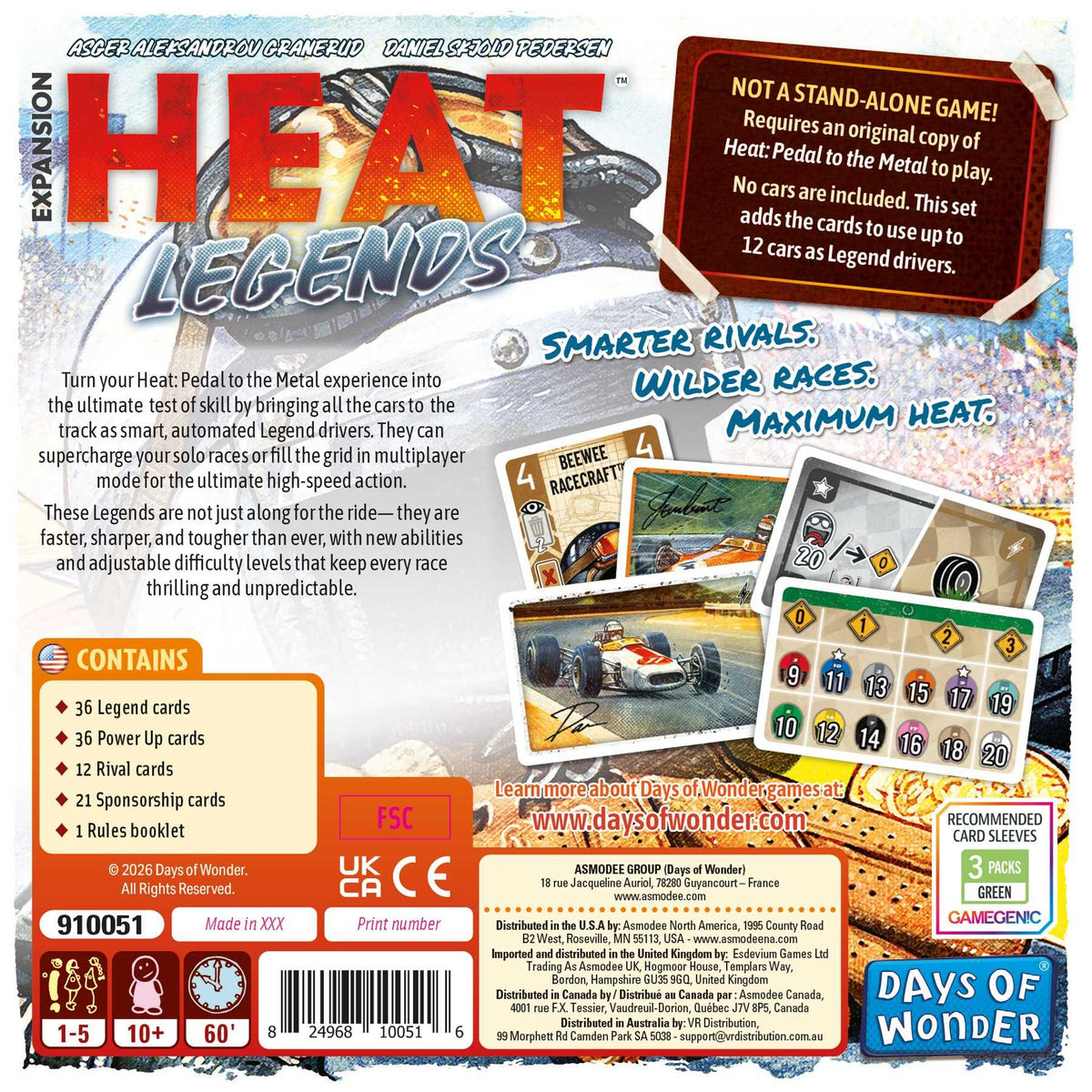 Heat Legends Board Game by Days of Wonder 4