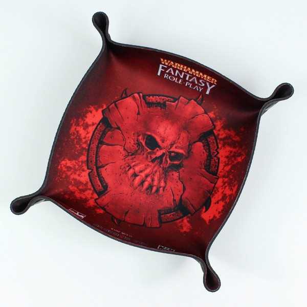 Warhammer Fantasy Roleplay - Red Skull – Folding Square Dice Tray 1