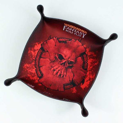 Warhammer Fantasy Roleplay - Red Skull – Folding Square Dice Tray 1