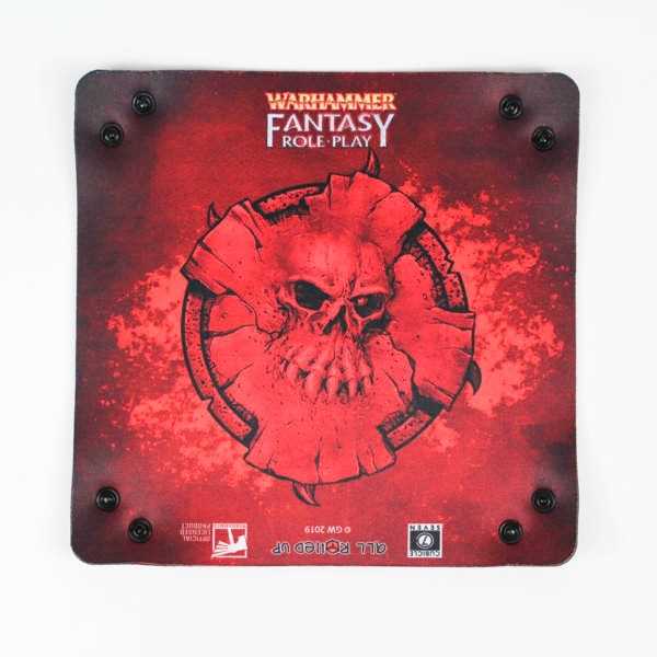 Warhammer Fantasy Roleplay - Red Skull – Folding Square Dice Tray 2