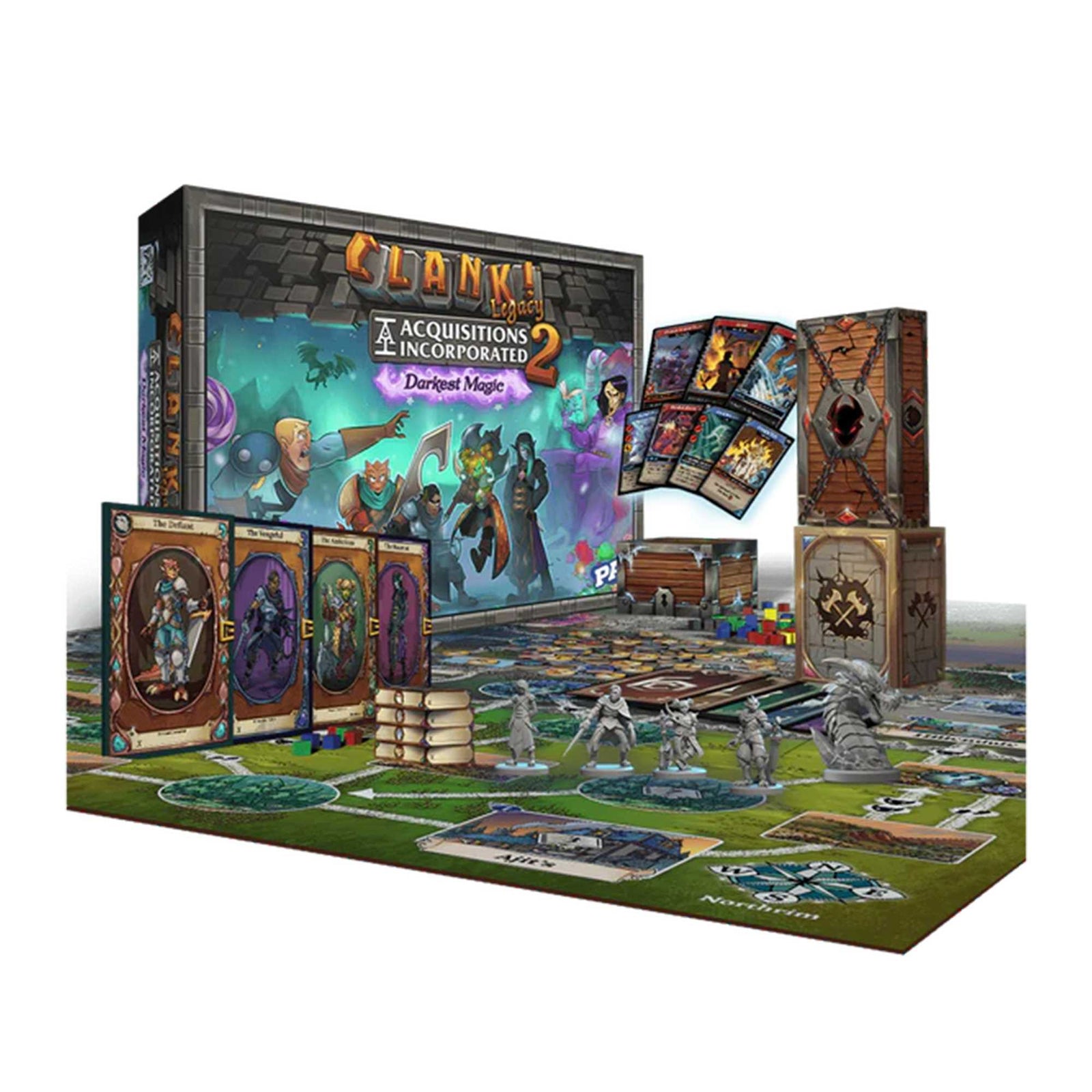 Clank Legacy Acquisitions Incorporated 2 Darkest Magic Board Game by Direwolf 2