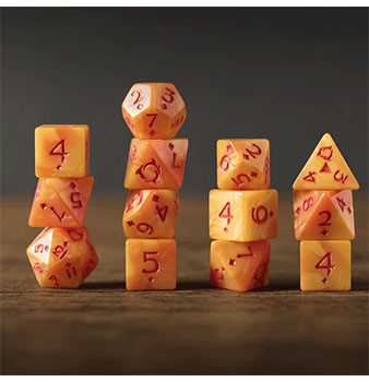 Sunfire Dice Tales of Xadia The Dragon Prince Roleplaying Game Gaming Accessory by Direwolf 2
