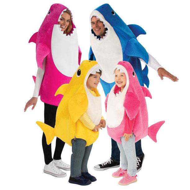 Daddy Shark Adult Blue Costume 4