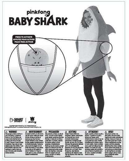 Daddy Shark Adult Blue Costume 5