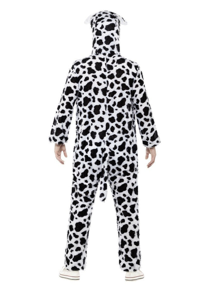 Dalmatian Costume Adult White Black Jumpsuit_3