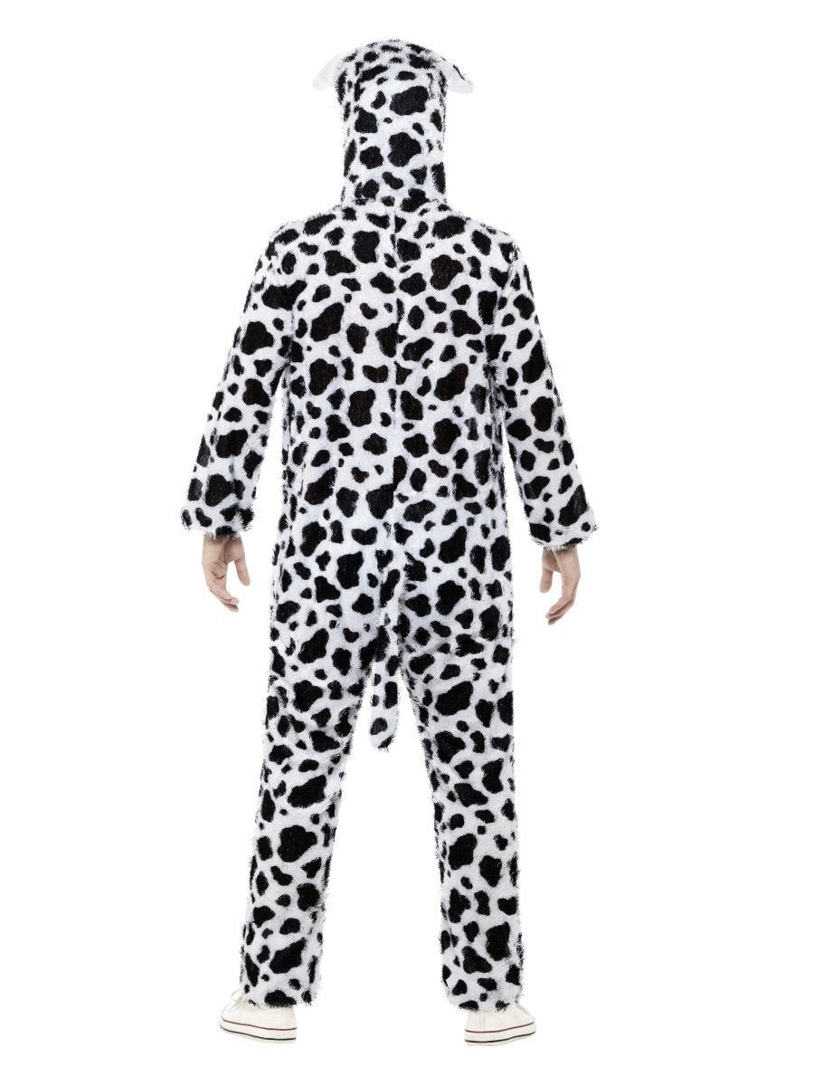 Dalmatian Costume Adult White Black Jumpsuit 3