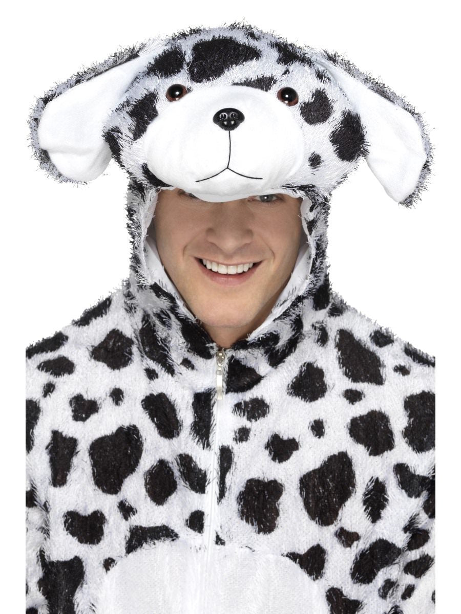 Dalmatian Costume Adult White Black Jumpsuit 5