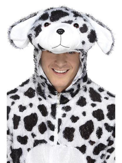 Dalmatian Costume Adult White Black Jumpsuit 5