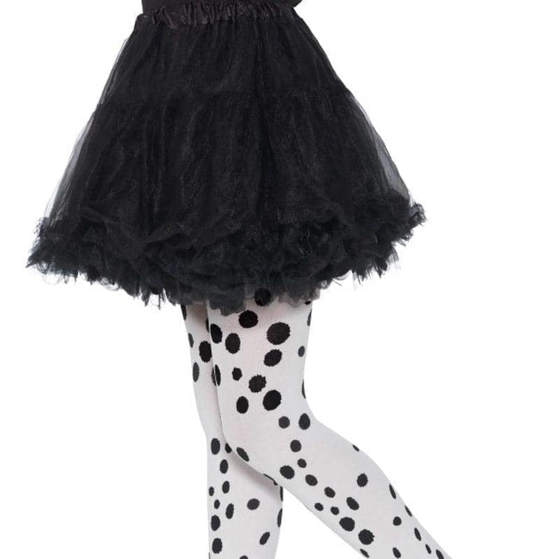 Dalmatian Tights Childs Child Black White Age 6-12 1