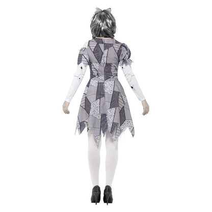 Damaged Doll Costume Grey Adult 2
