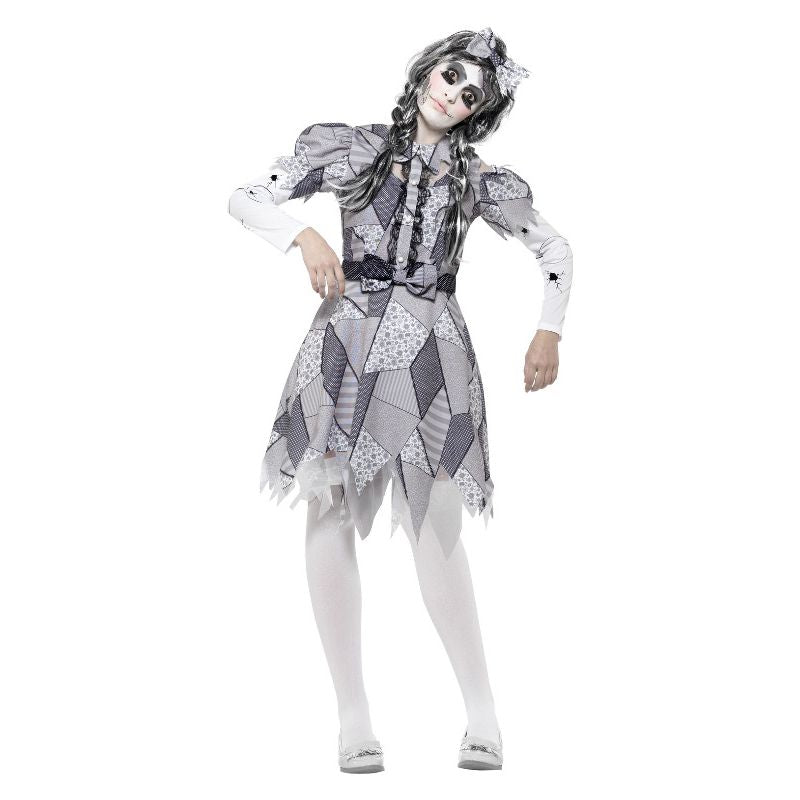 Damaged Doll Costume Grey Adult 1