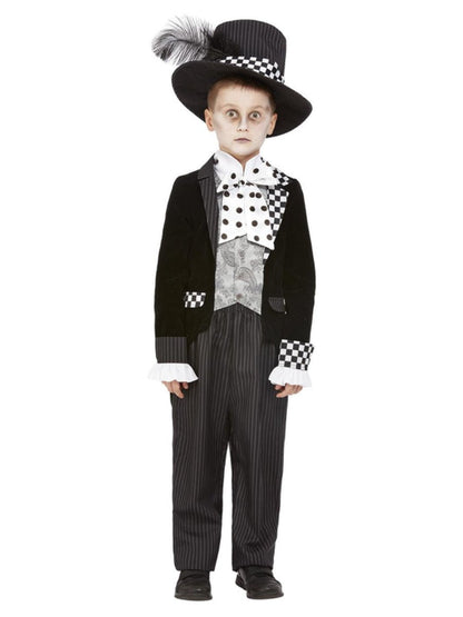 Dark Mad Hatter Boys Costume and Hat 3