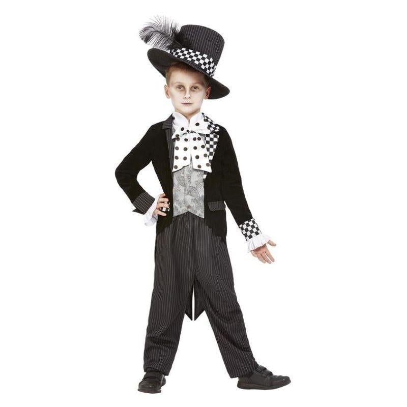 Dark Mad Hatter Boys Costume and Hat 1
