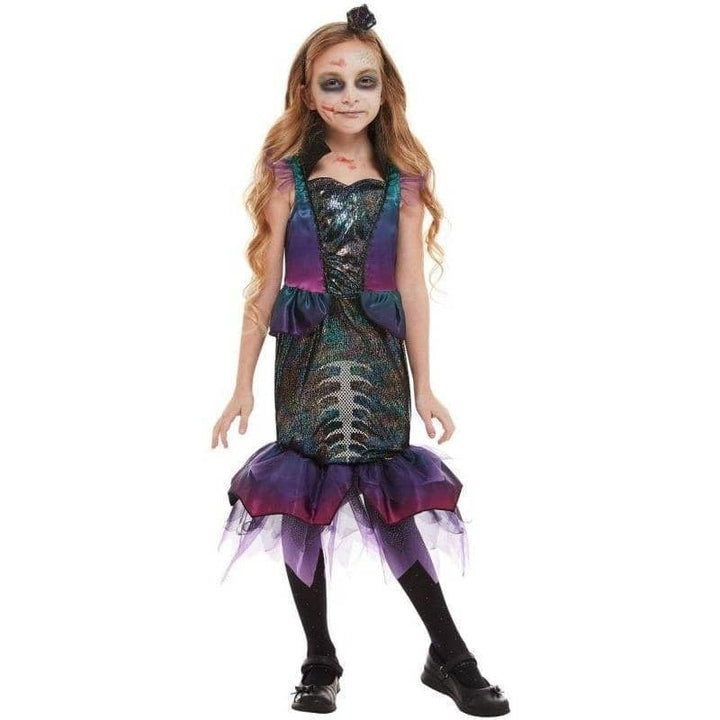 Dark Mermaid Costume Child Purple Fishtail Dress_1