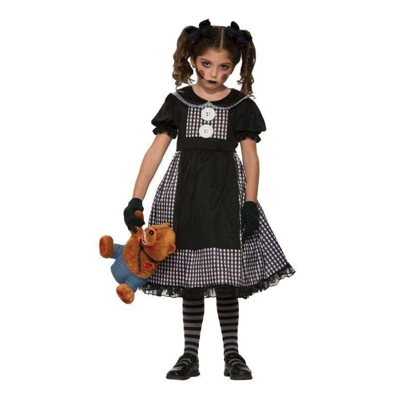 Dark Rag Doll Costume for Girls 1