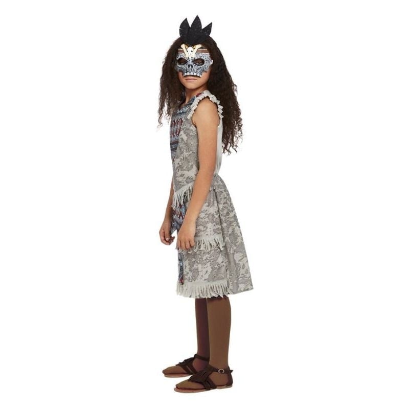 Dark Spirit Girls Warrior Costume Grey 3