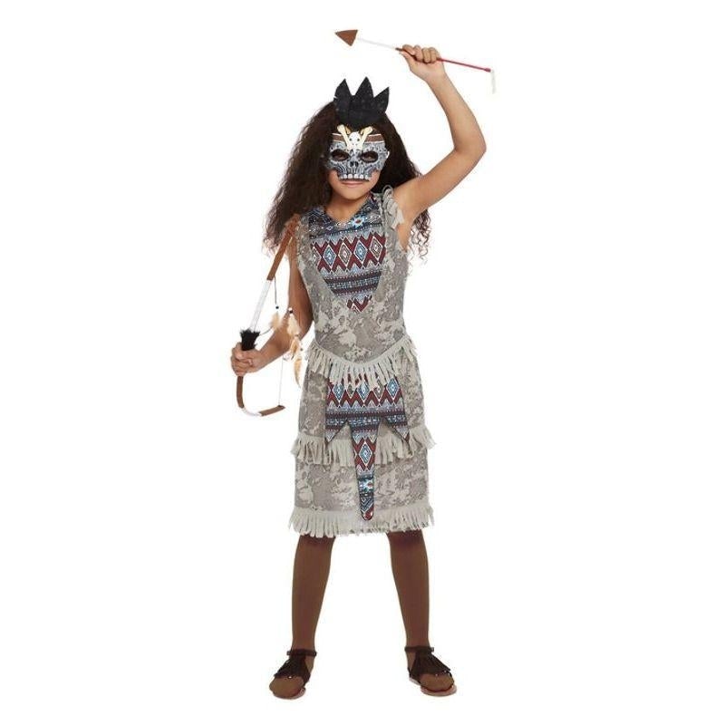 Dark Spirit Girls Warrior Costume Grey 1