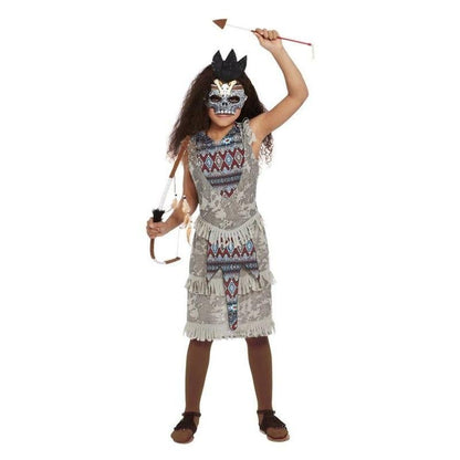 Dark Spirit Girls Warrior Costume Grey 1