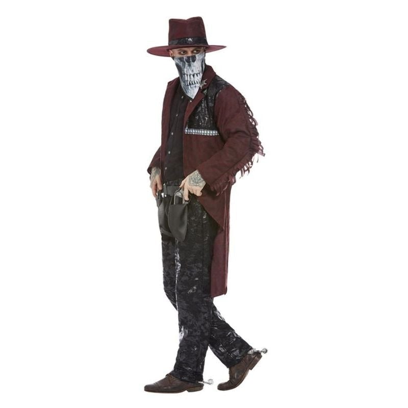 Dark Spirit Western Cowboy Deluxe Costume Adult Burgundy 3