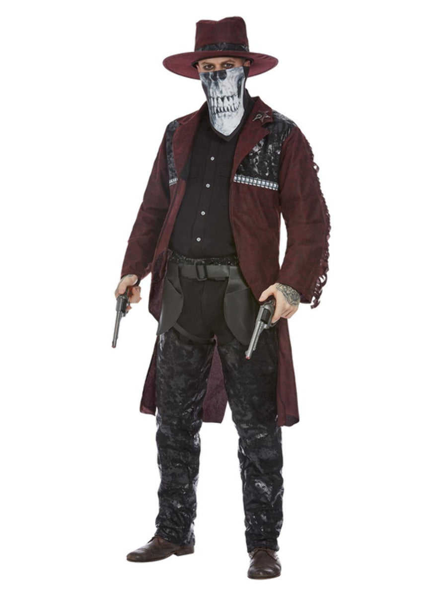 Dark Spirit Western Cowboy Deluxe Costume Adult Burgundy 4