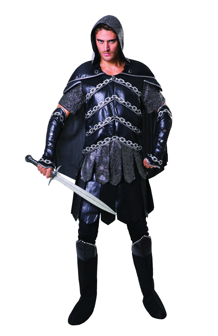 Dark Warrior Man Medieval Armour Costume_1