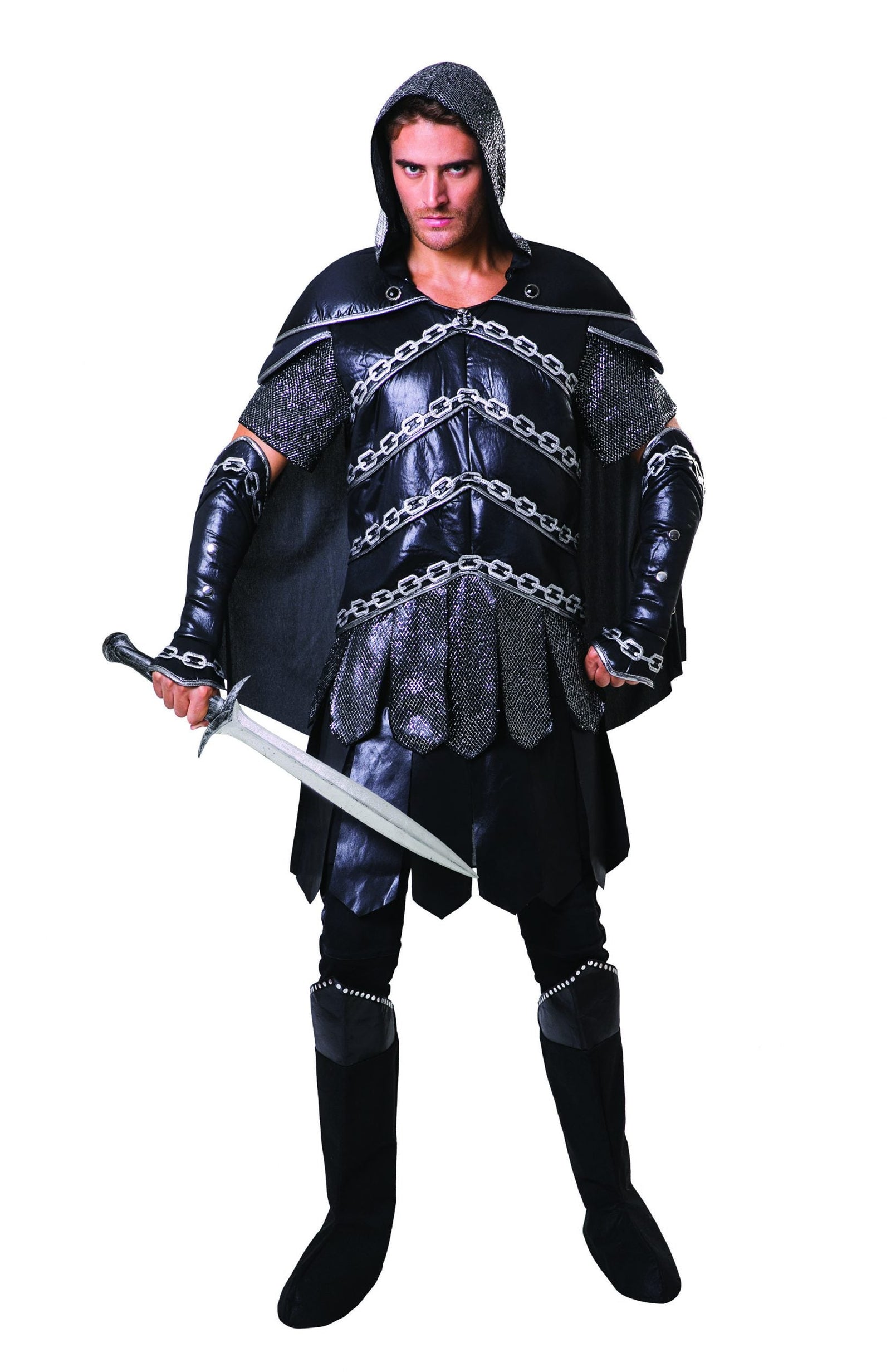 Dark Warrior Man Medieval Armour Costume 1