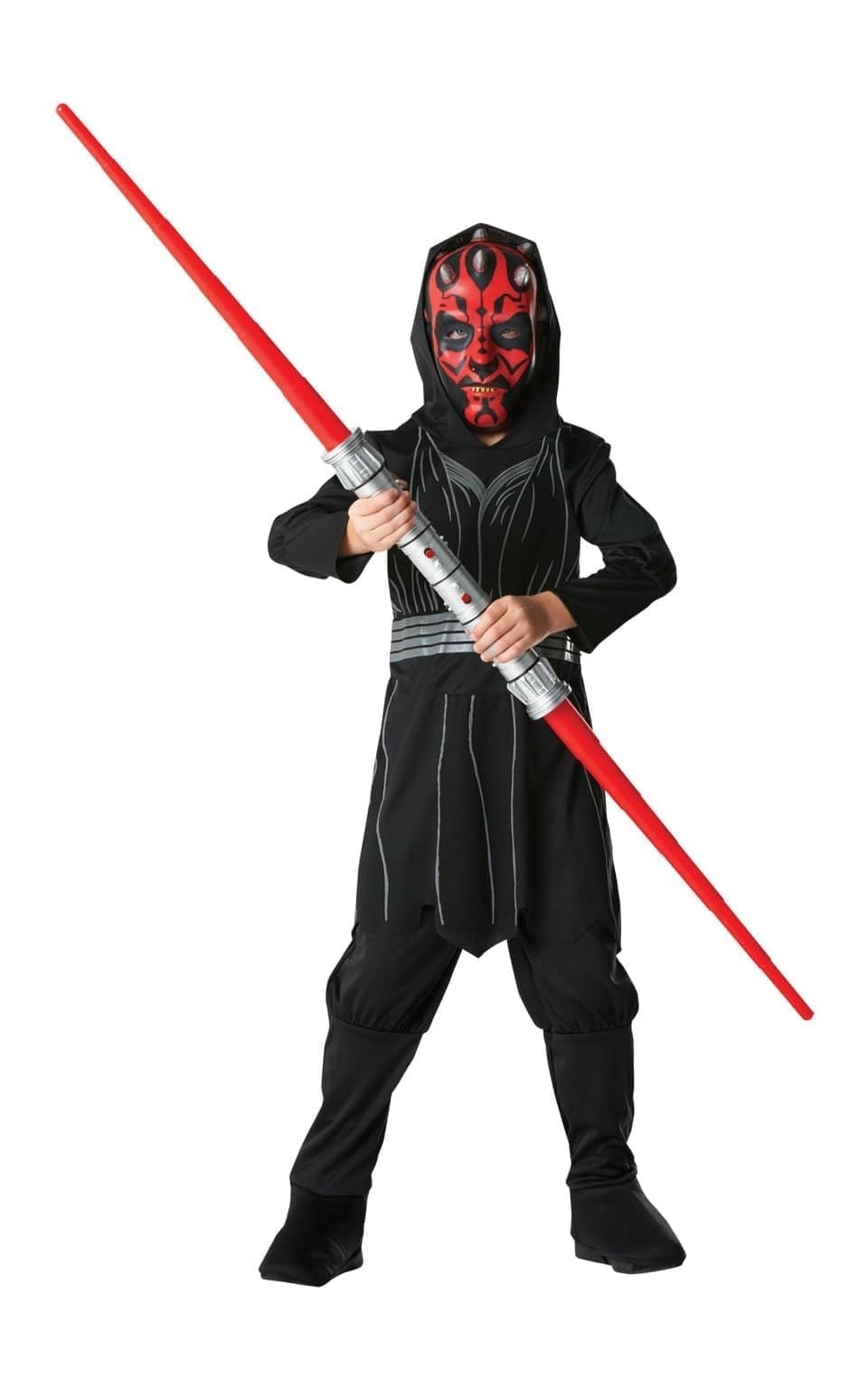 Darth Maul Costume Boys Sith Lord Apprentice Black Robes 1